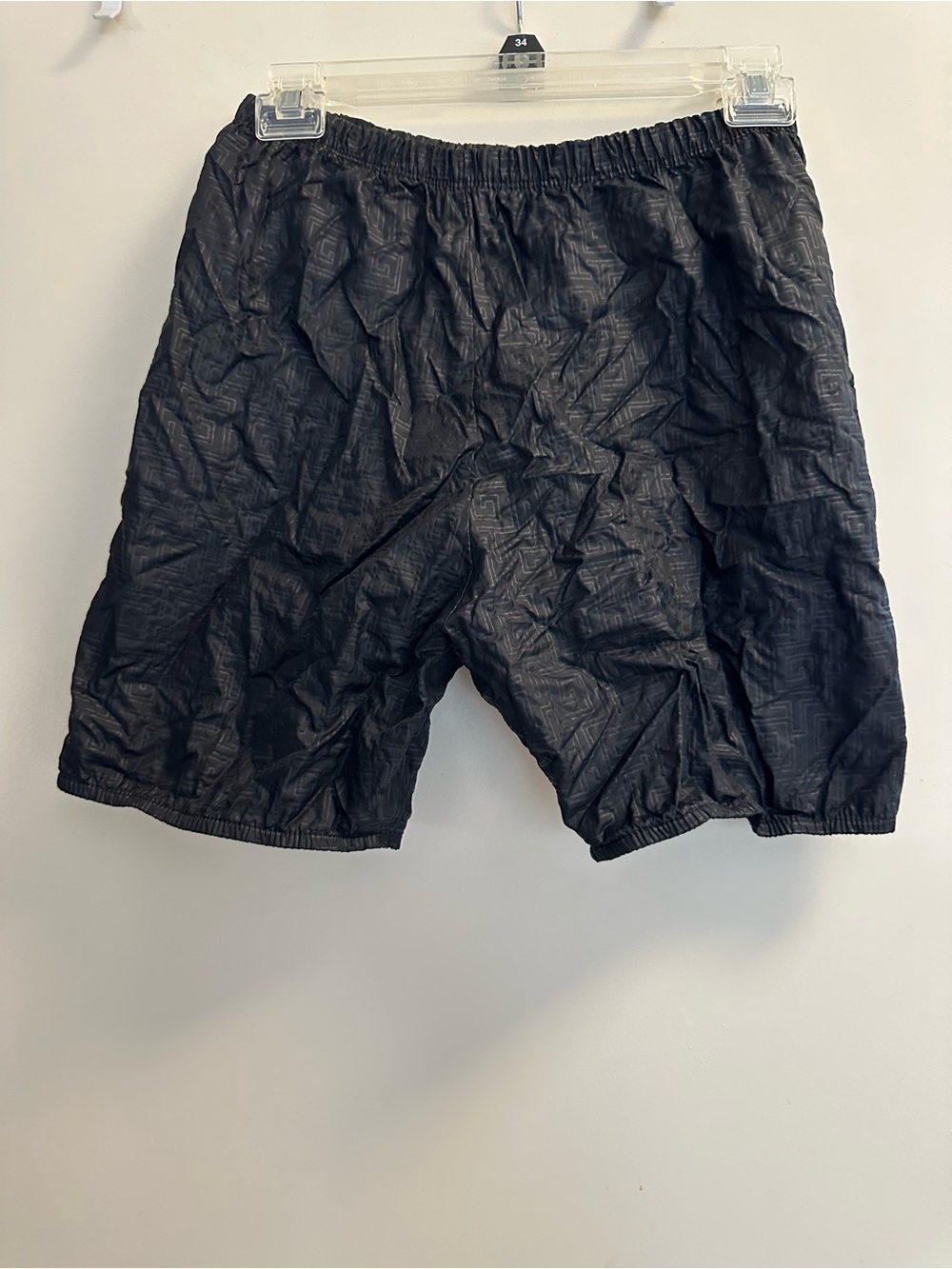 Eurotard black dance “trash bag” shorts